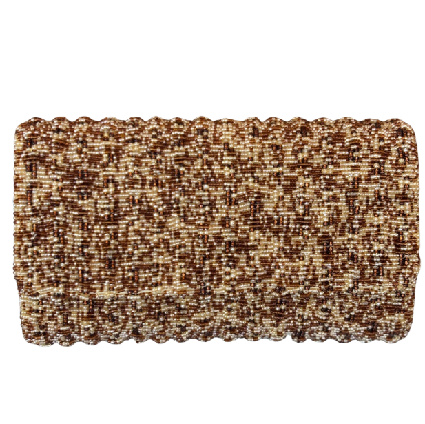 Tiana Designs: Fold Over Structured Clutch - MD - BRWN