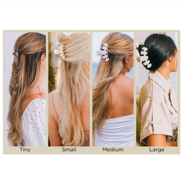 Teleties: Classic Hair Clip - Blonde Tortoise (Sizes Available)