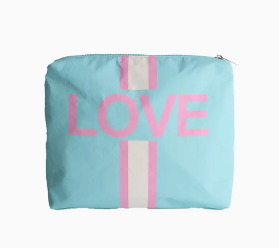 Malibu Sugar: Tyvek Pouch w/ Love & Heart Design