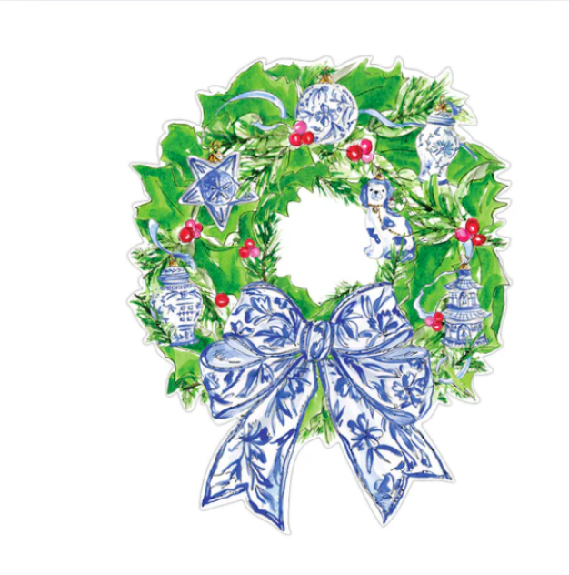 Rosanne Beck: Placemat - Wreath BLU Ornaments