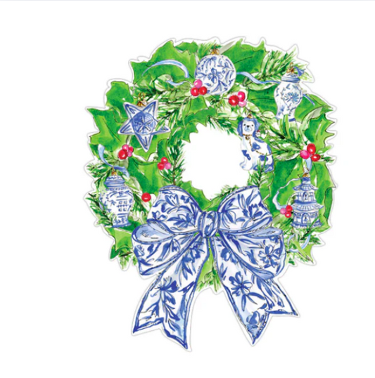 Rosanne Beck: Placemat - Wreath BLU Ornaments