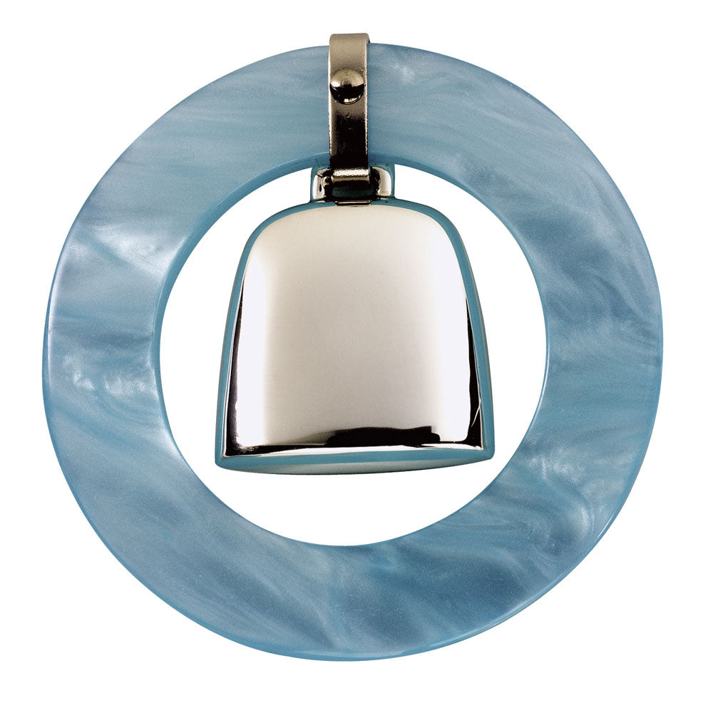 Salisbury: Teething Ring Rattle in Blue