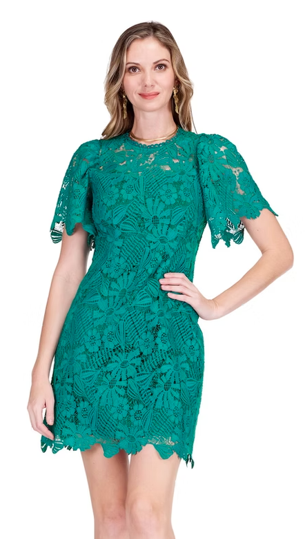 Jade: Lace Dress S/S - GRN