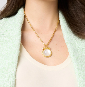 Julie Vos: Statement Necklace Bamboo  - IRD/CLR