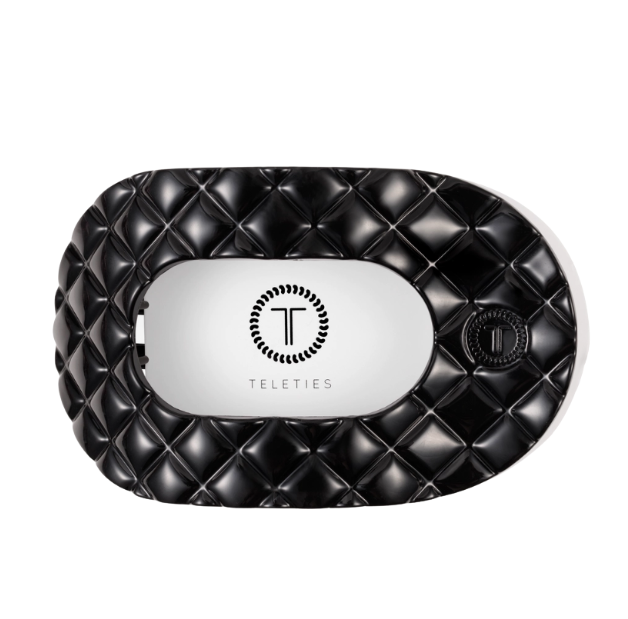 Teleties: Round Flat Hair Clip - Black