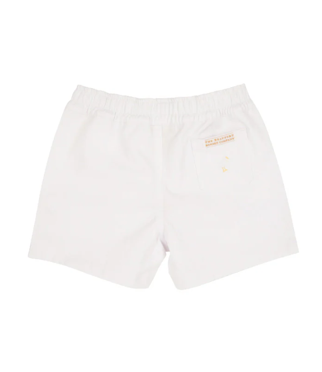 TBBC Sheffield Shorts in Worth Avenue White with Multicolor Stork