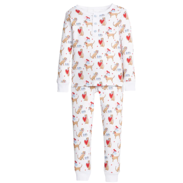 Little English: Printed Jamies - I Woof You