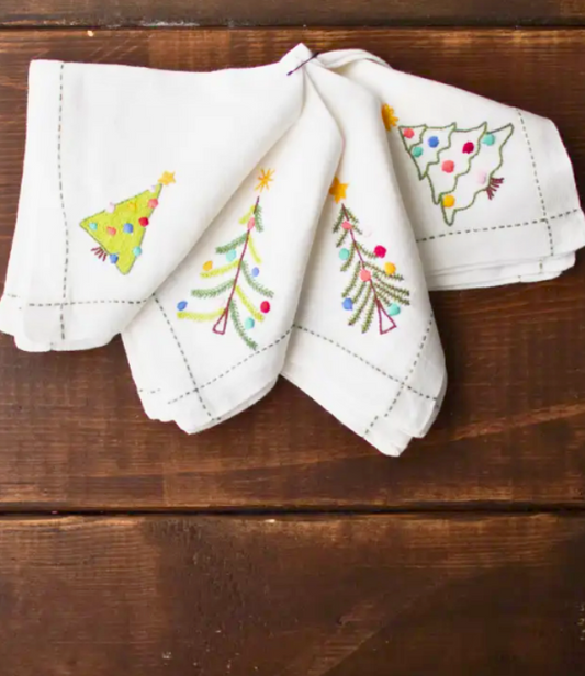 Maison d'Haiti Christmas Tree Cocktail Napkins