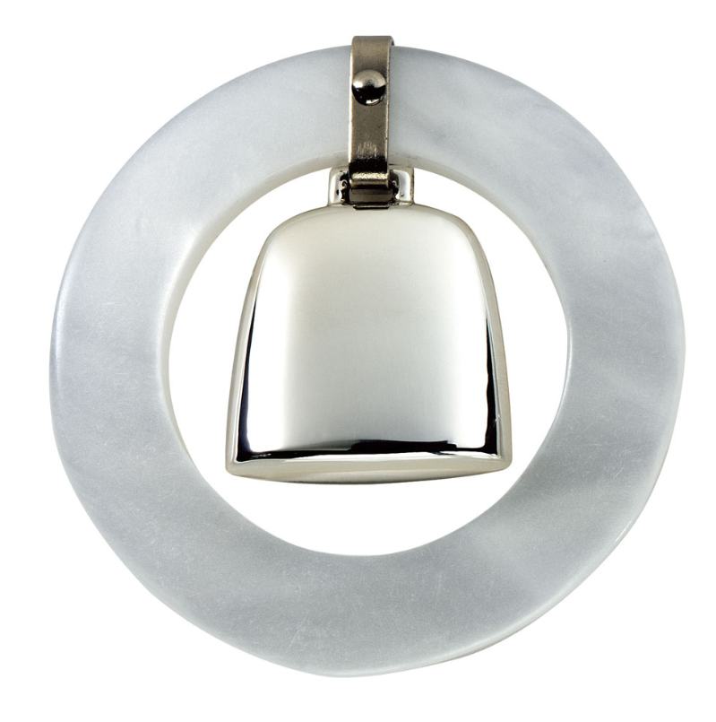White Teething Ring / Rattle