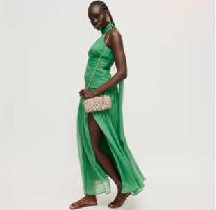 Urban Expressions Valentina Evening Bag in Green Multicolor