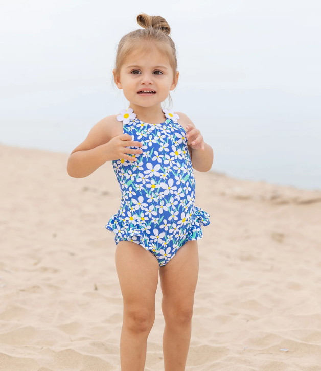 Florence Eiseman Floral Swimsuit With Flowers