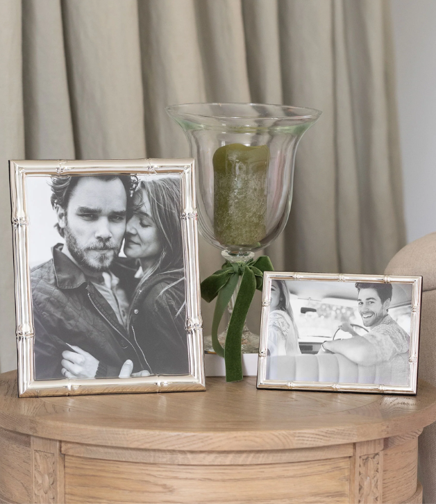 Addison Ross Wide Bamboo Silver Plated Photo Frame