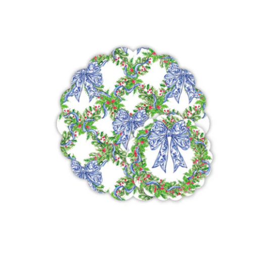 Rosanne Beck: Doily set - Holly Trellis BLU