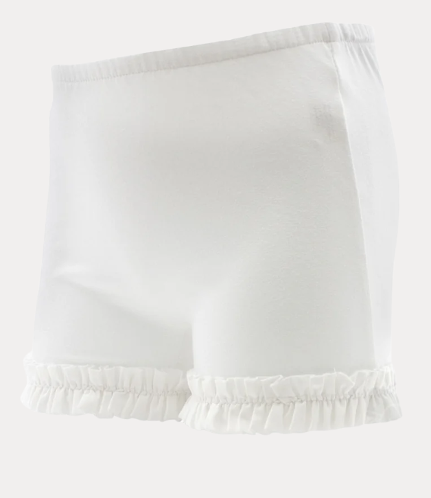 Wee Ones White Ruffle Wundershorts™