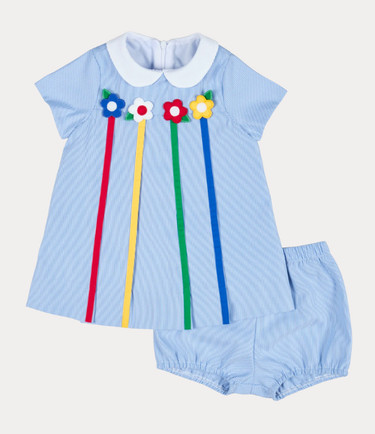 Florence Eiseman Dress With Flowers and Bloomer