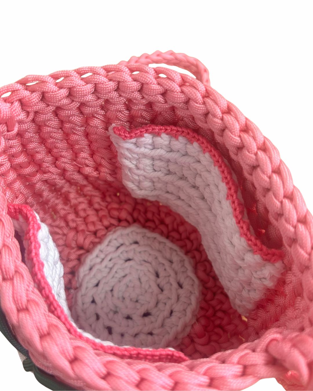 CROCHET CORD CHERRY PURSE