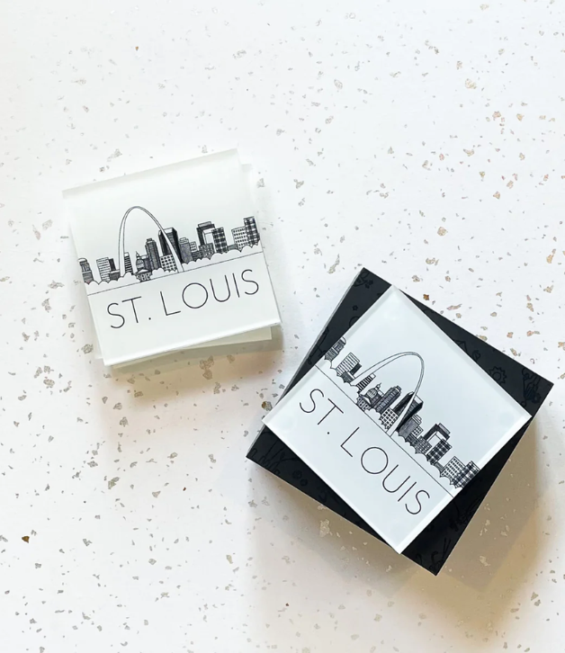 Lo in London St. Louis Skyline Coaster Set