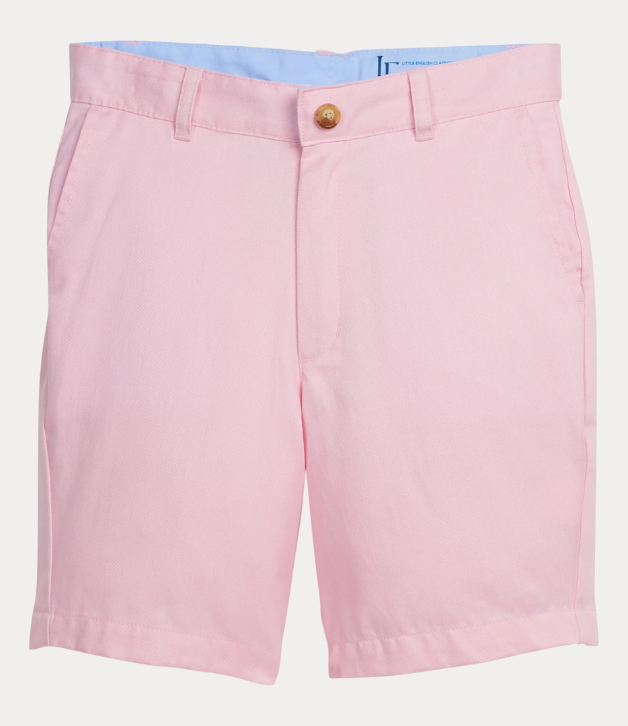 Little English: Classic Short in Light Pink Twill | ORG $52