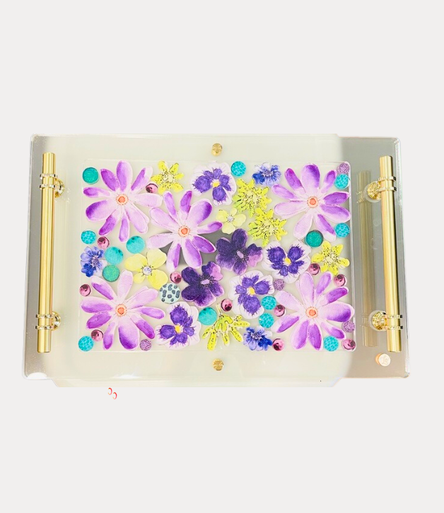 Lo in London Mini Violet Acrylic Tray