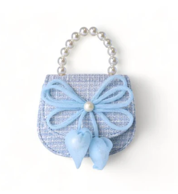 Doe a Dear: Floral Brooch Tweed Purse