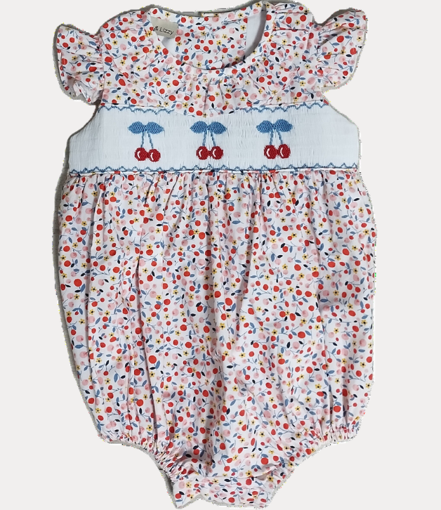 Marco & Lizzy "Cherries Collection" Applique Baby Bubble