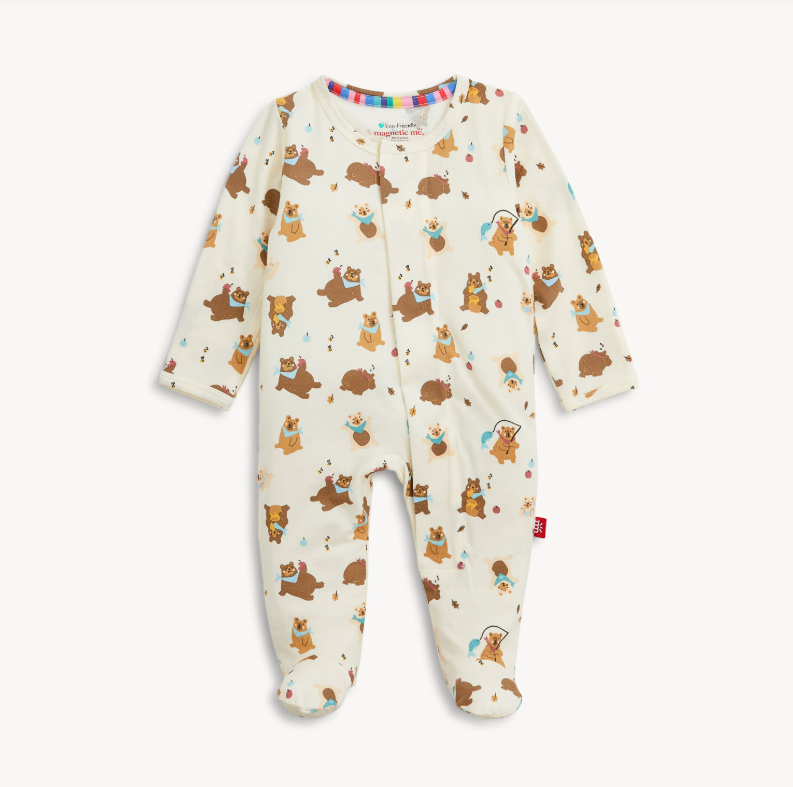 Magnetic Me Modal Footie in Bear Silly