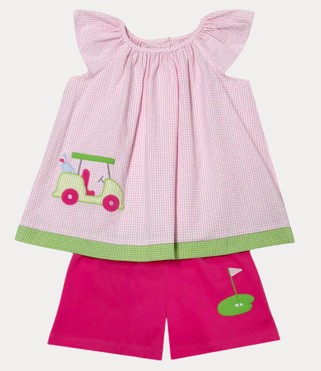 Zuccini Kids: Elaine Short Set w/ Golf Cart | ORG: $102