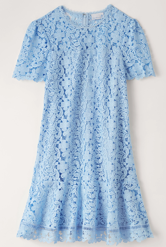 Cartolina Becca Mini Dress in Maya Blue