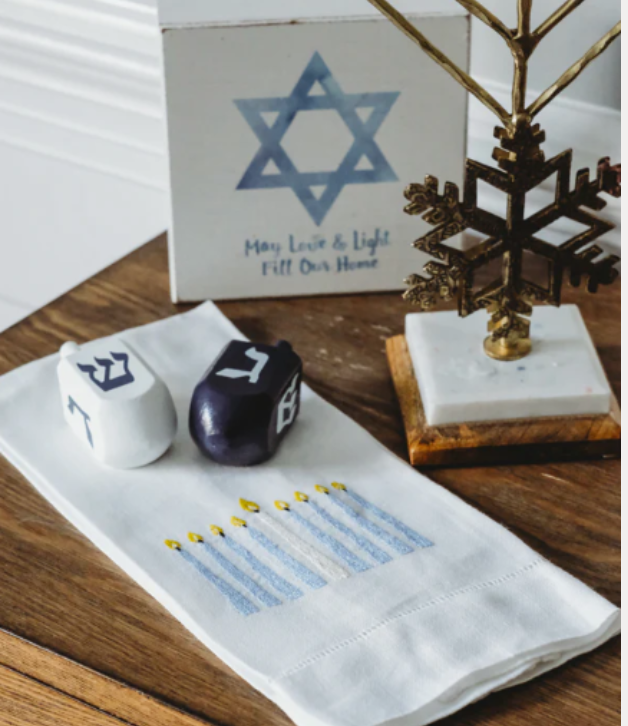 Maison d'Haiti Tea Towel - Hanukkah