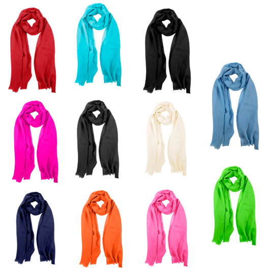 Gretchen Scott: 100% Cashmere Pashmina Scarf/Shawl - Classic