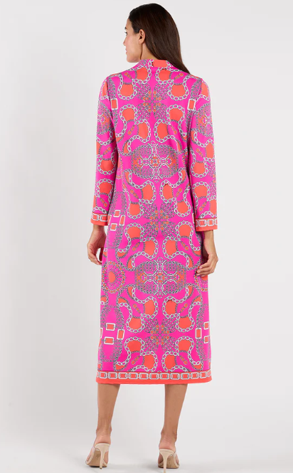 Jude Connally Devon Dress Heritage Chains in Pink