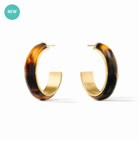 Julie Vos: Hoop Earring - Carnaby - TORT