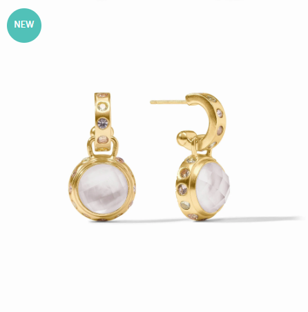 Julie Vos: Hoop & Charm Earring - Rainbow - CLR