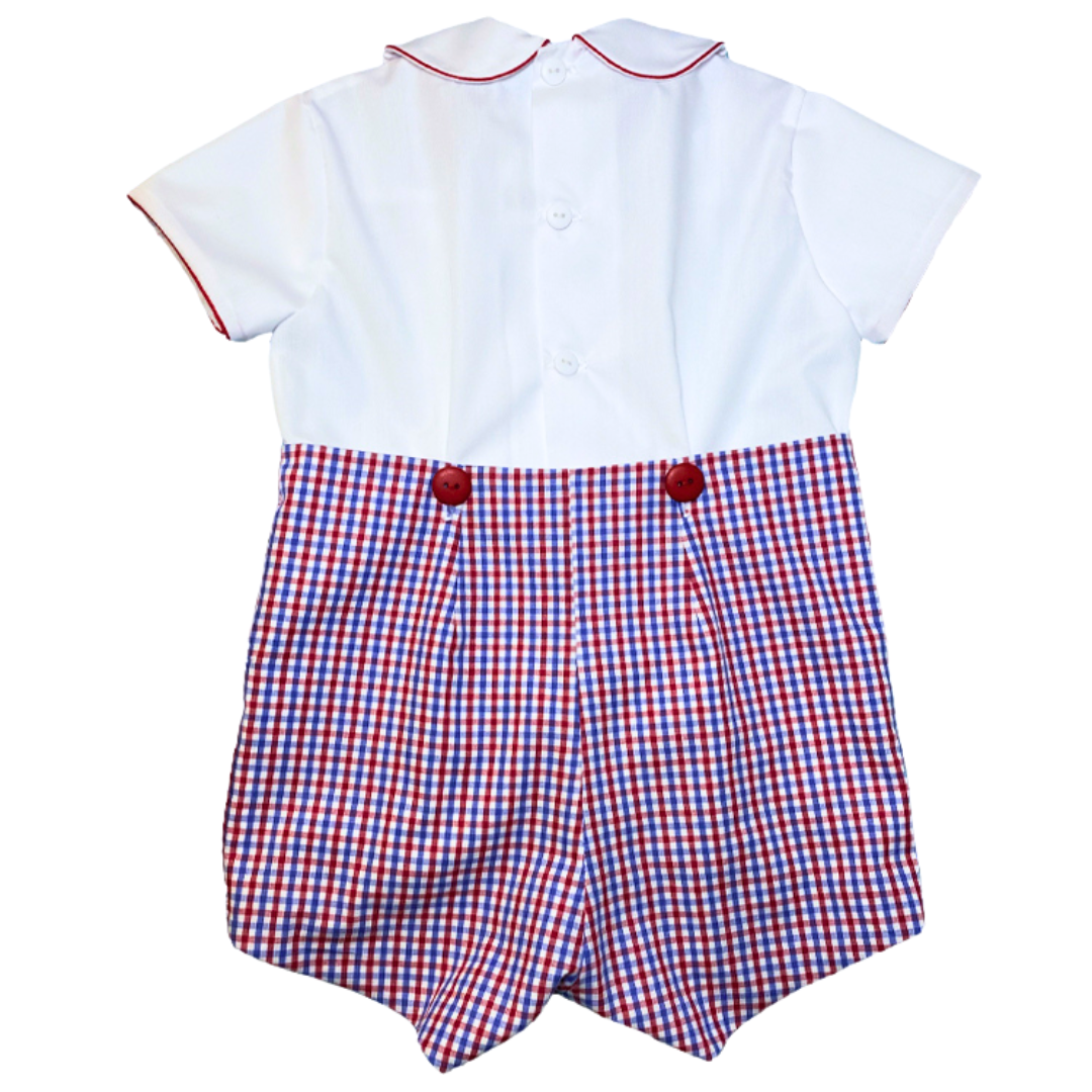 Cherry Thomas Suit in Red, White & Blue Tri-Check: Made to Order