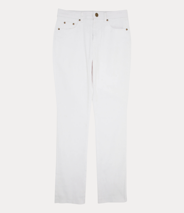 TBBC Pep Club Pants (Denim) in Worth Avenue White