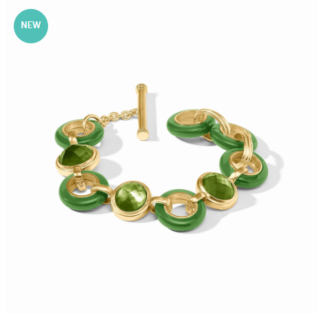 Julie Vos: Stone Bracelet - Carnaby - GRN
