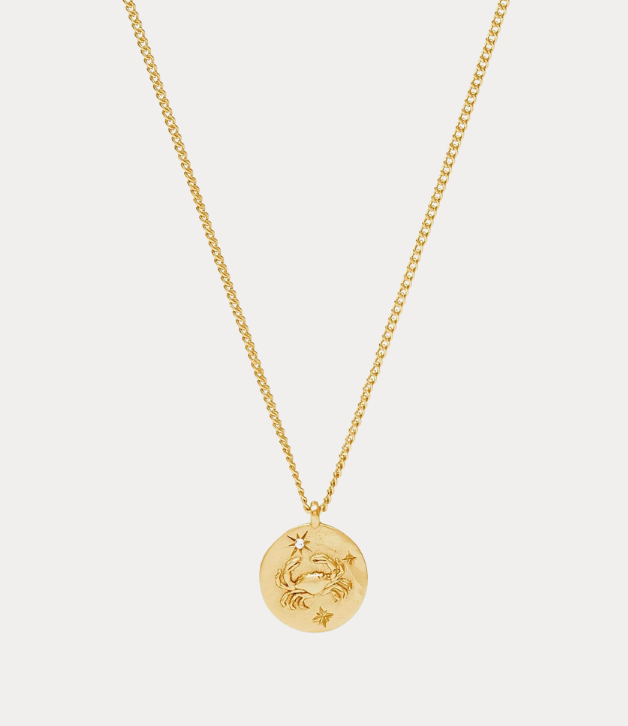 Julie Vos Zodiac Delicate Necklace - Cancer