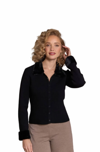 Alashan: Fur Trim Sweater - Mimi