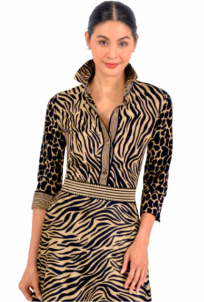 Gretchen Scott: Boyfriend Shirt - Animal Instincts