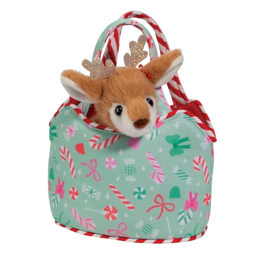 Douglas Plush: Sweet Bows Sassy Sak W/ Reindeer