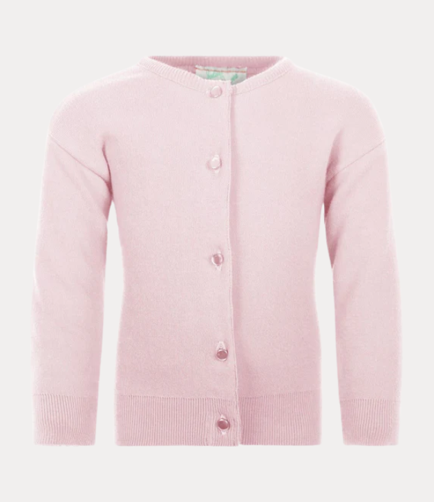 Julius Berger Cotton Cashmere Cardigan in Pink