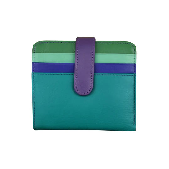ili New York Bi-Fold Credit Card Wallet in Cool Tropics