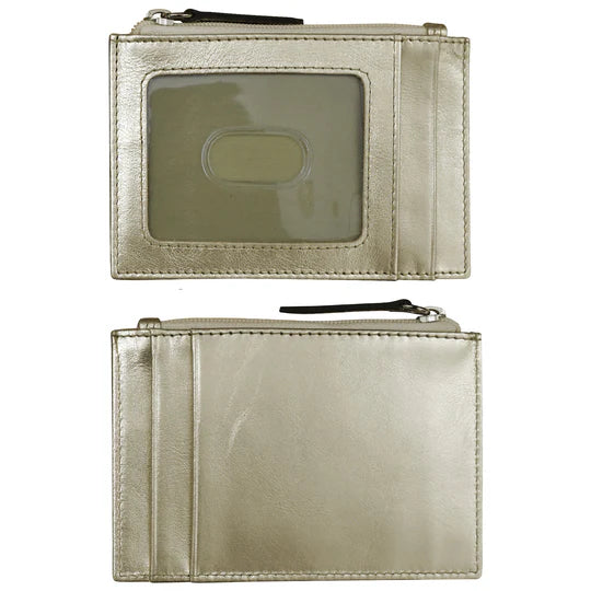 ili New York Zip ID Card Case in Gold