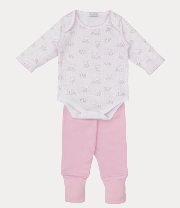 Kissy Kissy Beary Besties Pink Pant Set