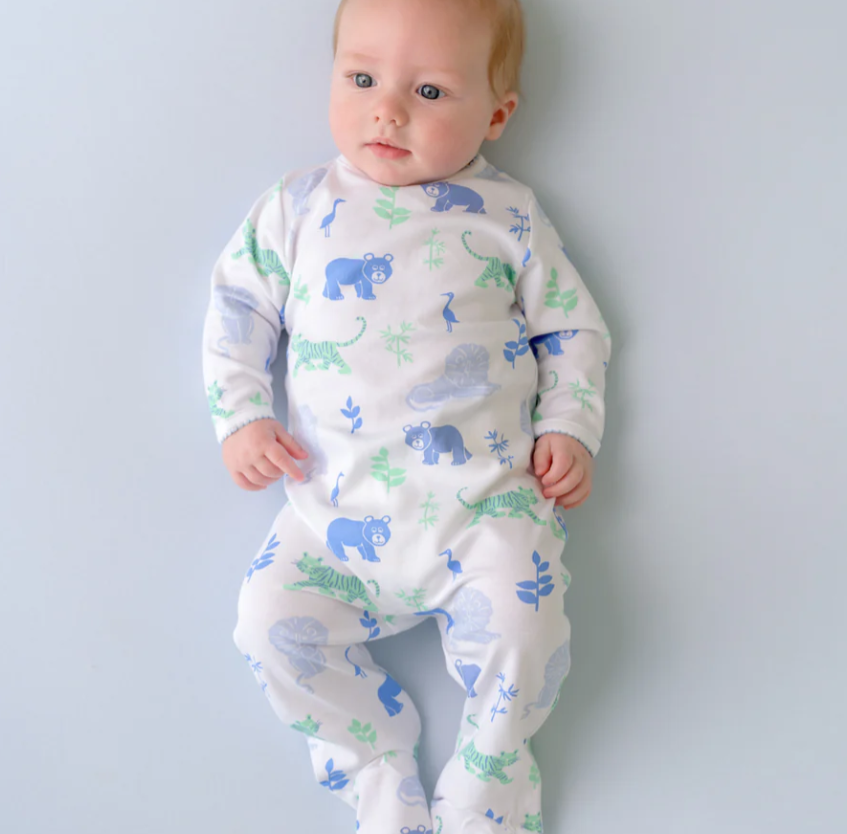 TBBC Rock Me Romper in Lions, Tigers, & Bears