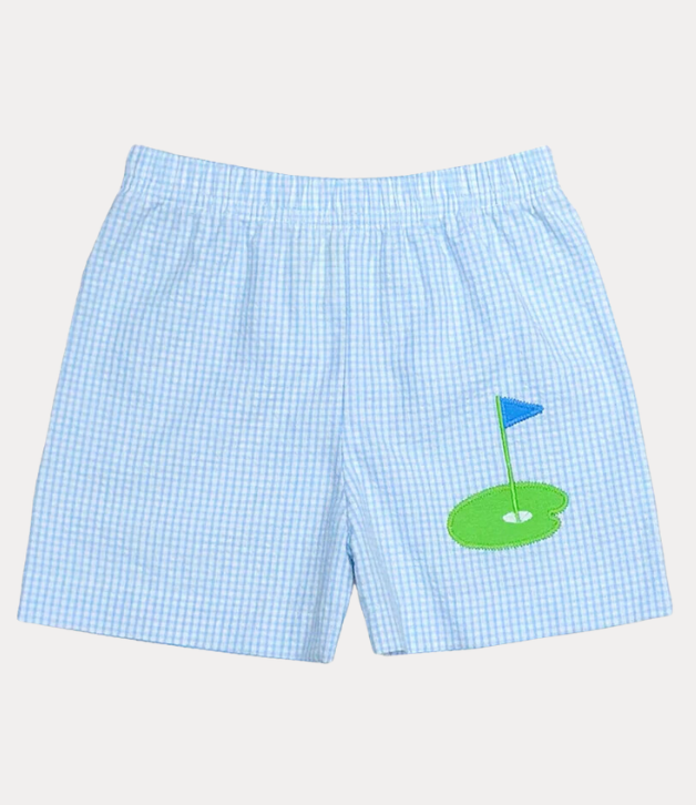Zuccini Kids Leo Short in Blue with Golf