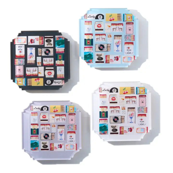 Maven Home Boxed Coaster Set in Match Boxes