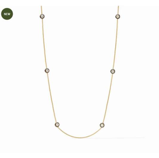 Julie Vos: Station Necklace - Tribeca Pearl