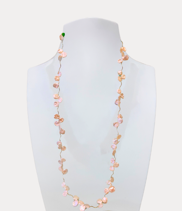 Artisan Necklace Single Strand Keshi Pearl Necklace