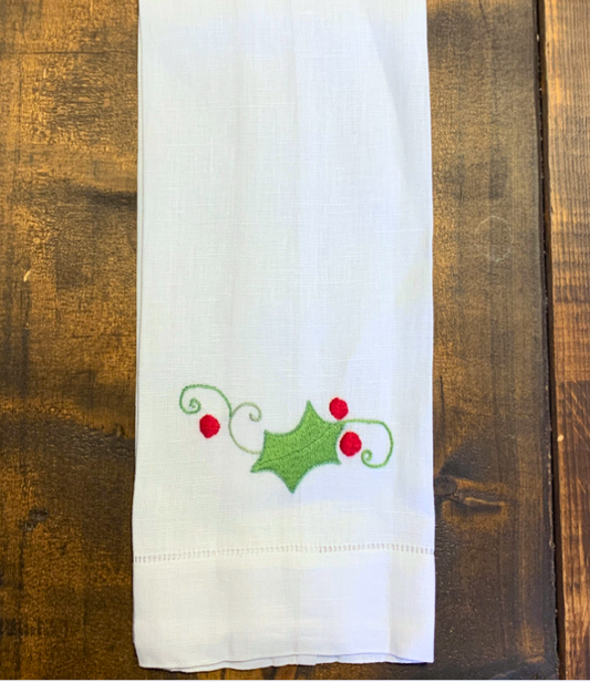 Maison d'Haiti Tea Towel - Holly Leaf